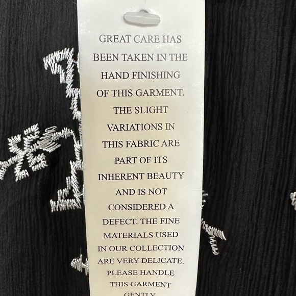 Twelfth Street Cynthia Vincent Leather Yoke Silk Sheer Dress  Dress Size XS - Picture 11 of 13